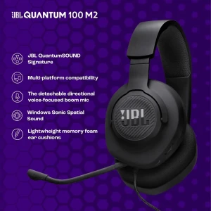 هدست گیمینگ با سیم جی بی ال مدل QUANTUM 100M2
